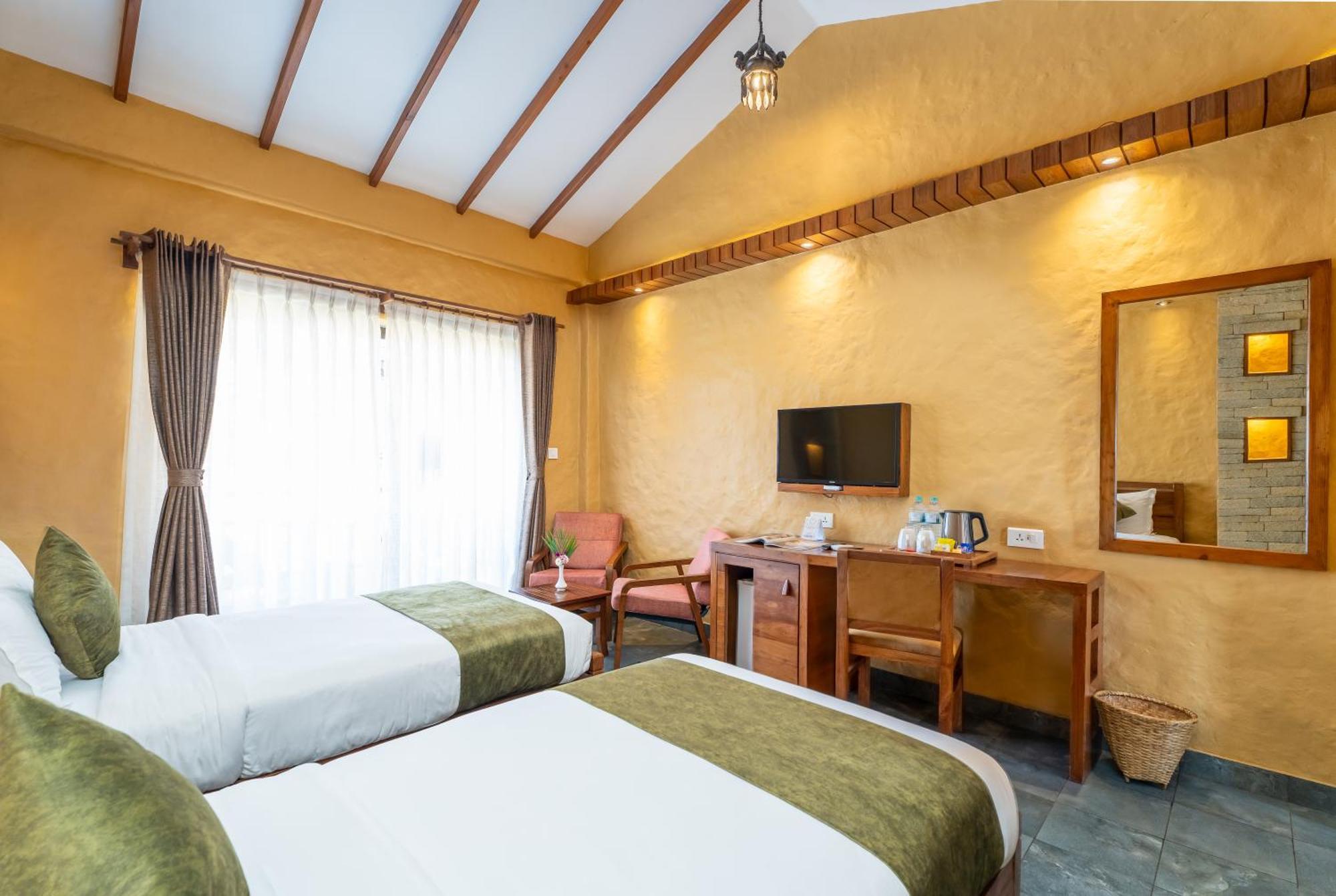Bar Peepal Resort Покхара Экстерьер фото Deluxe Room